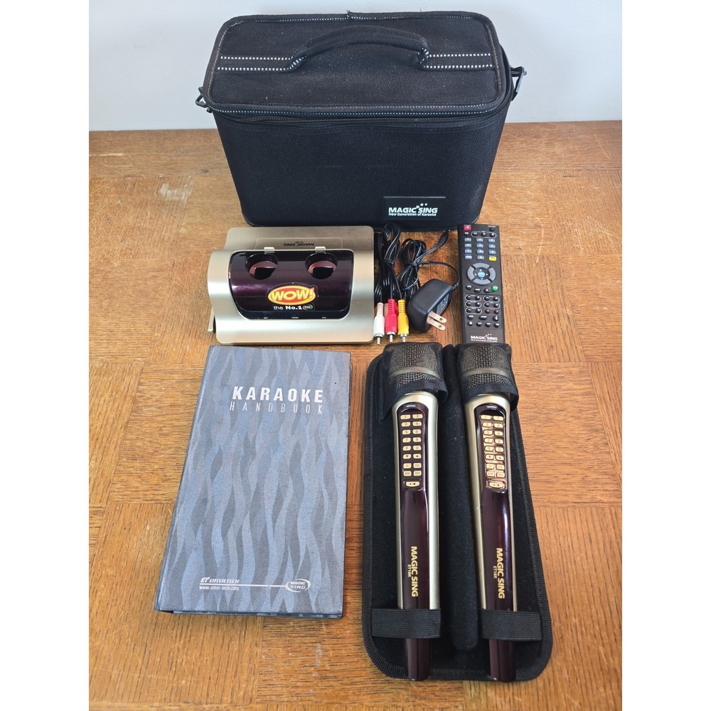 Magic Sing ET18K Portable Karaoke System with Tagalog 4 Cartridge - Tested